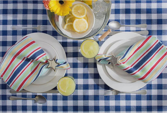 Nautical Checkers Tablecloth | DII