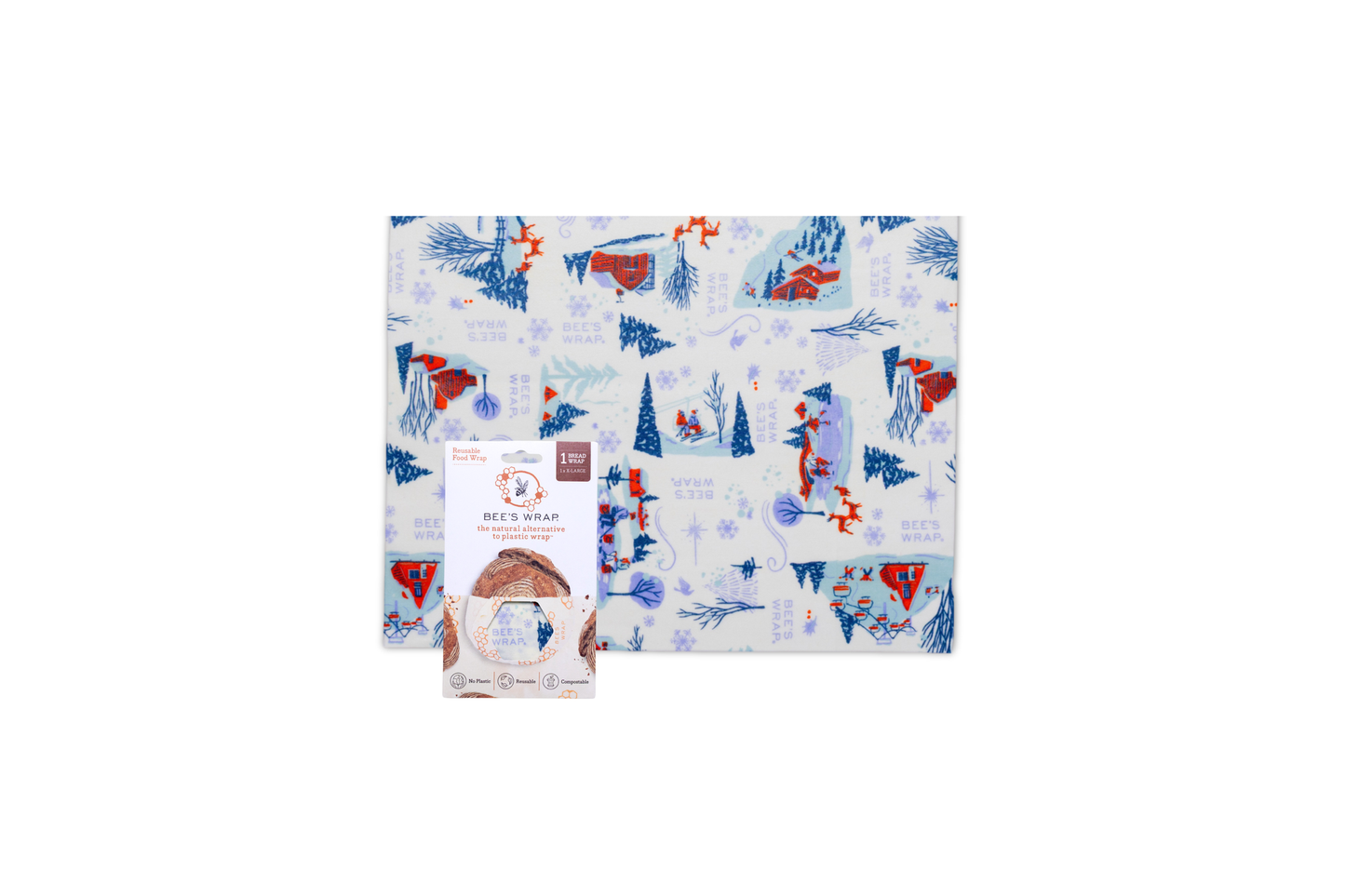 Snow Day Reusable Bread Wrap | Bee's Wrap