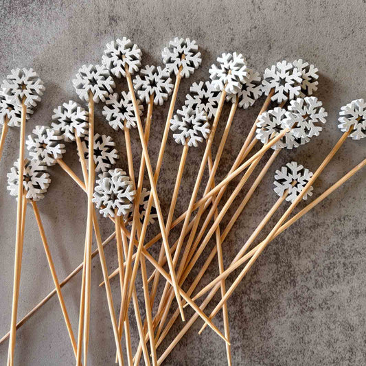 Snowflakes Decorative Picks - 4.5" | TableCraft