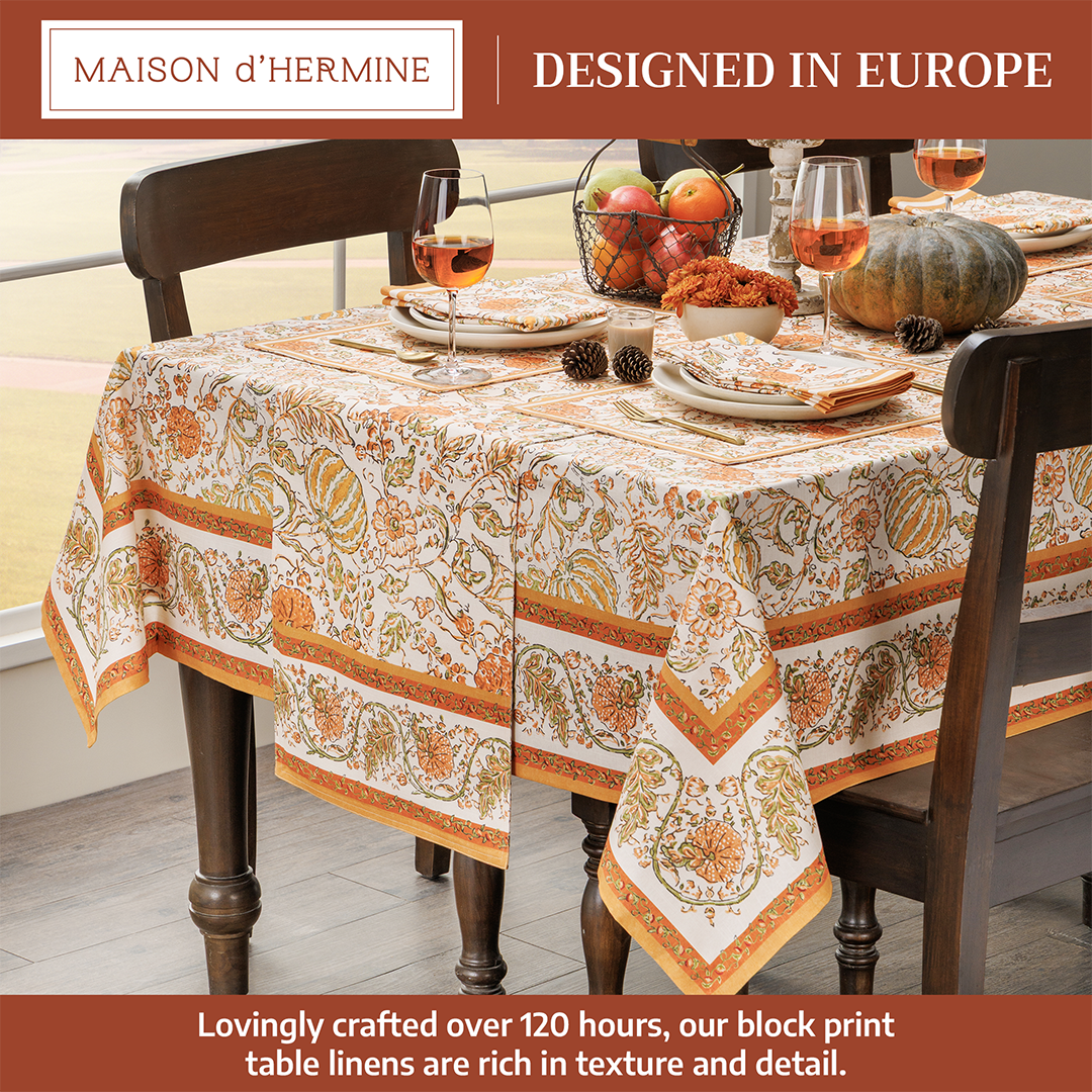 Pumpkin Spice Tablecloth | Maison d'Hermine