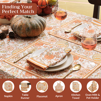 Pumpkin Spice Tablecloth | Maison d'Hermine