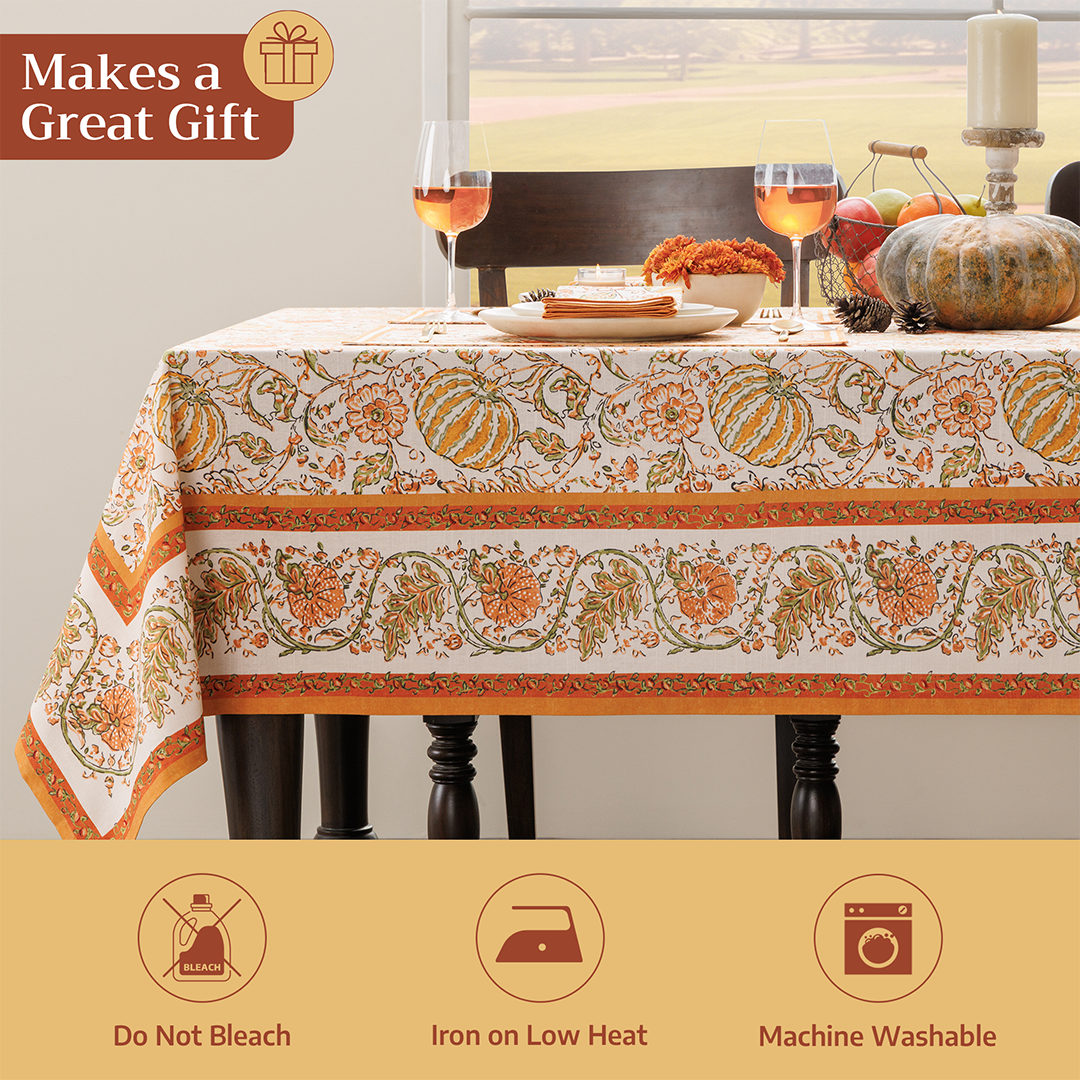 Pumpkin Spice Tablecloth | Maison d'Hermine