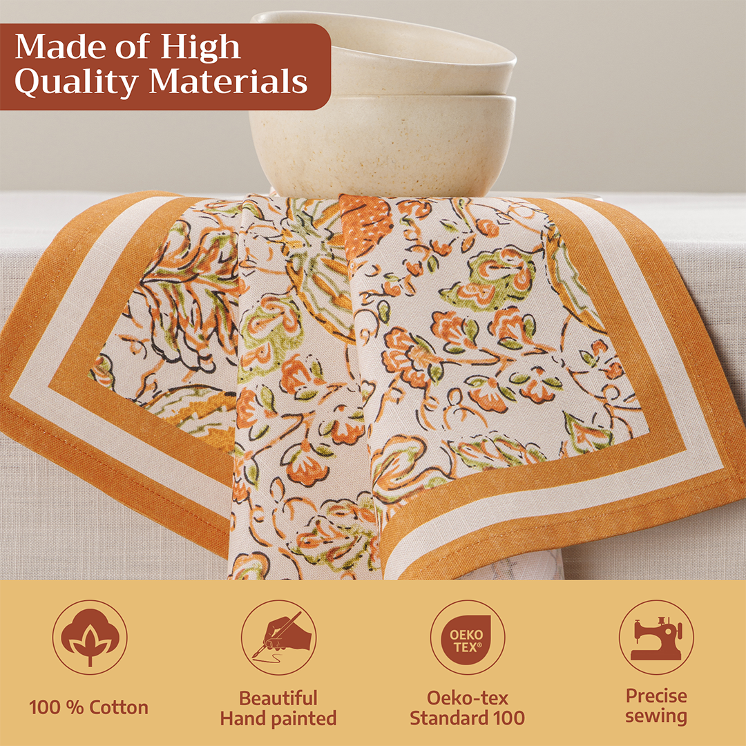 Pumpkin Spice Napkin Set | Maison d'Hermine