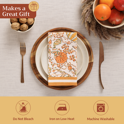 Pumpkin Spice Napkin Set | Maison d'Hermine