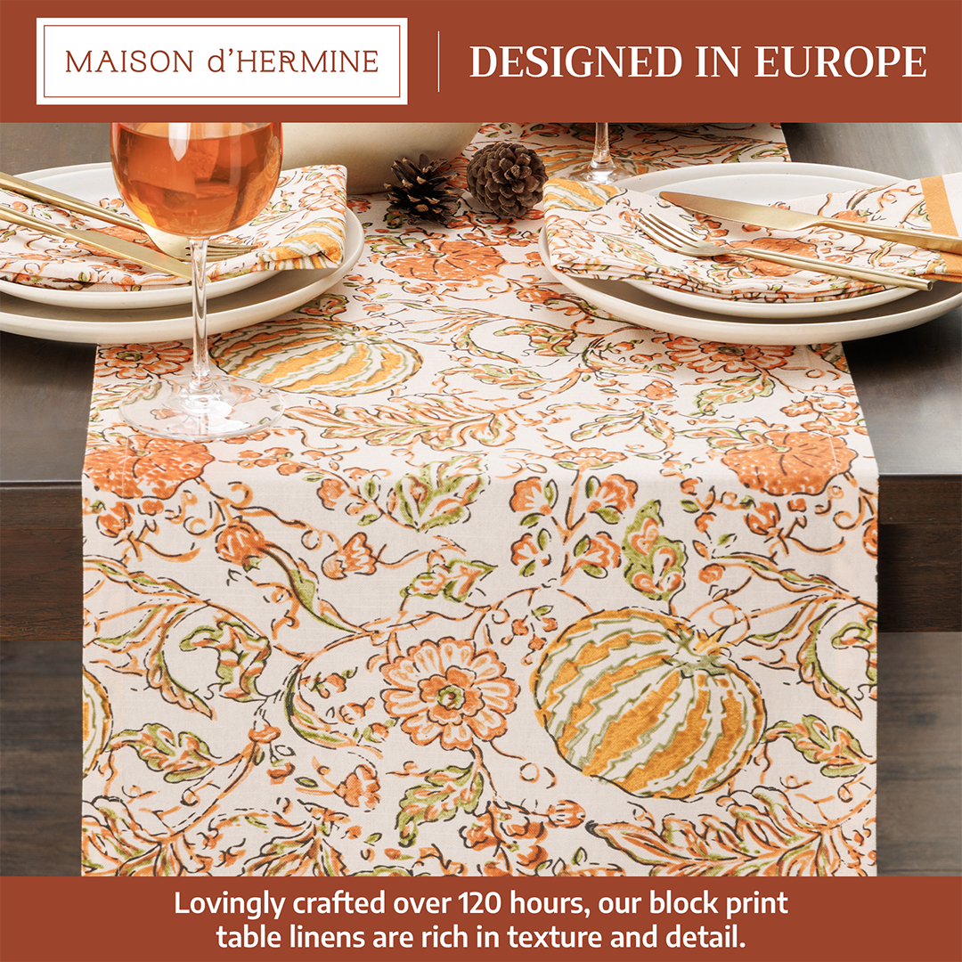 Pumpkin Spice Table Runner | Maison d'Hermine