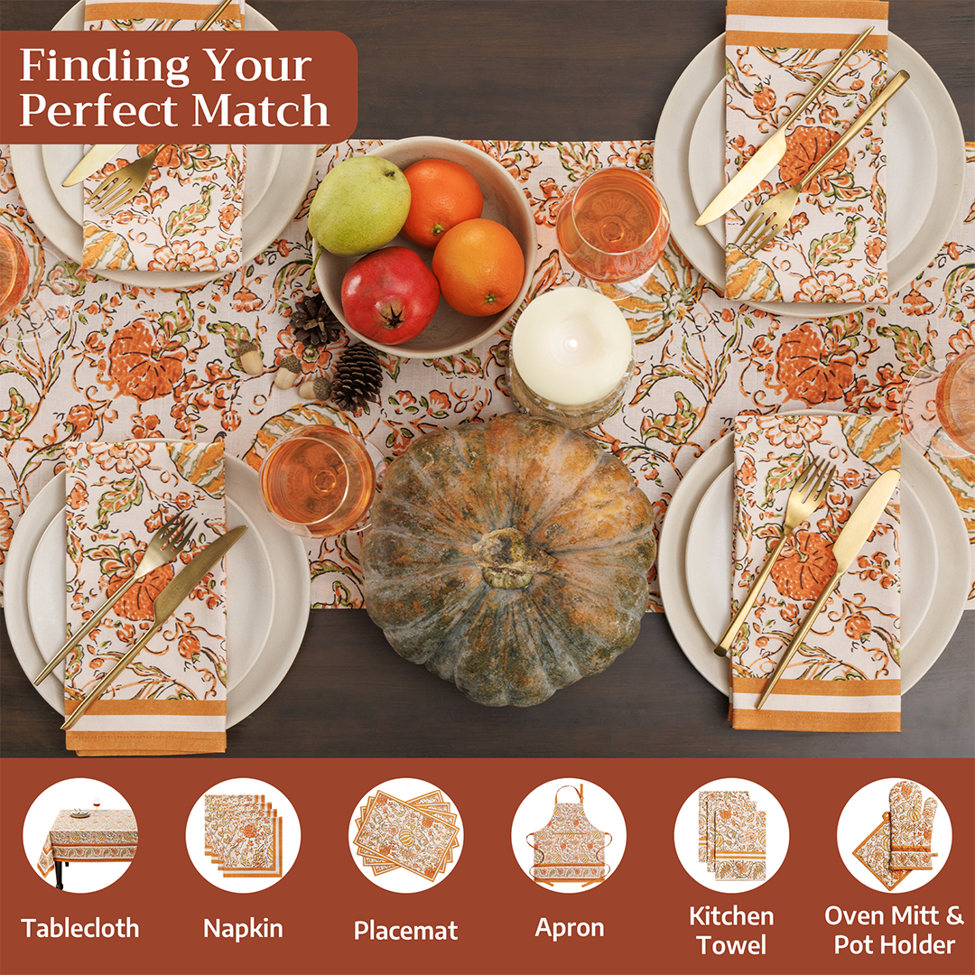 Pumpkin Spice Table Runner | Maison d'Hermine