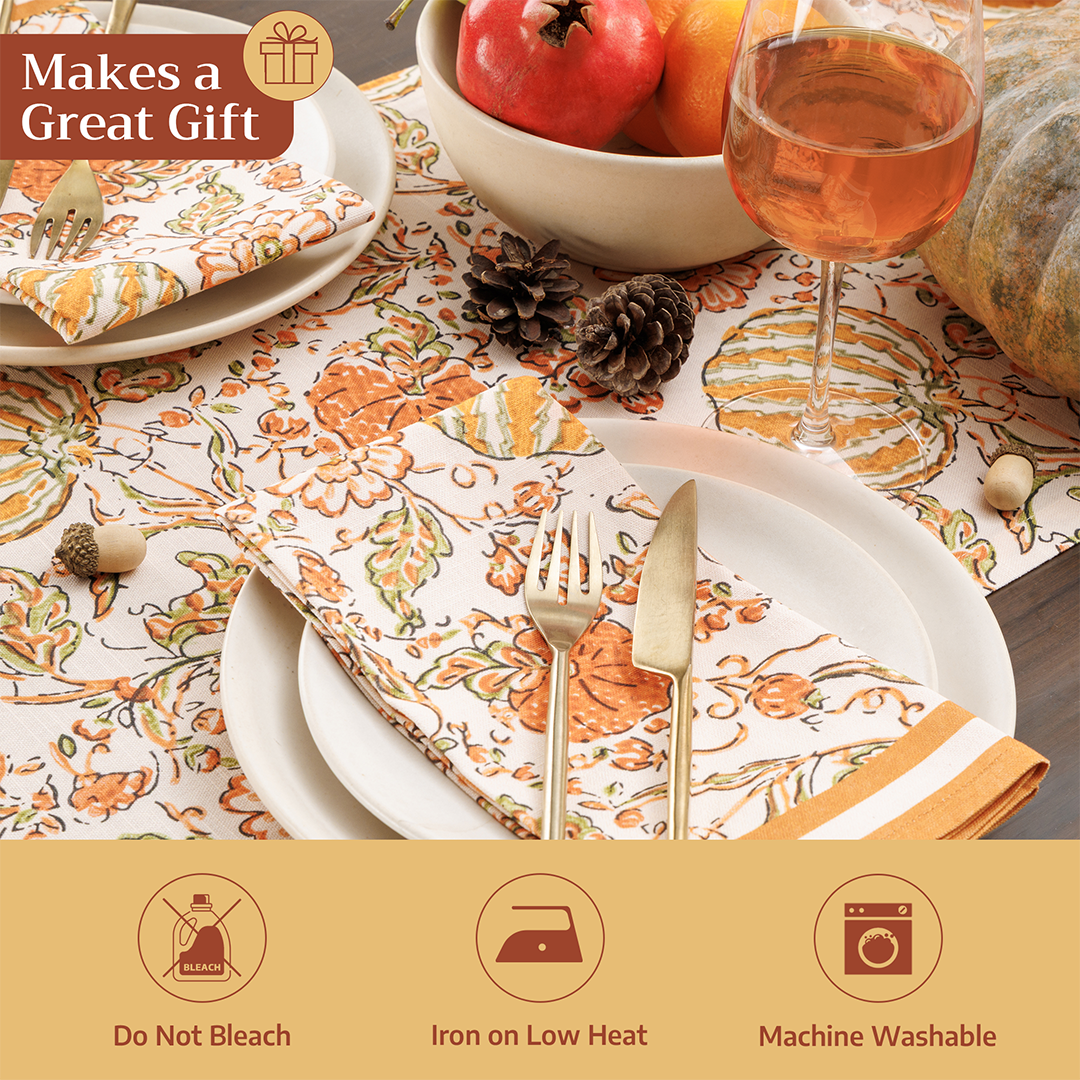 Pumpkin Spice Table Runner | Maison d'Hermine
