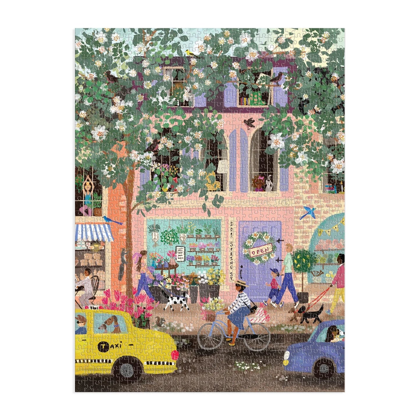 Spring Street Puzzle (1000 Piece) | Galison