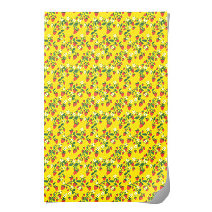 Strawberry Patch Wrapping Paper | Red Cap Cards