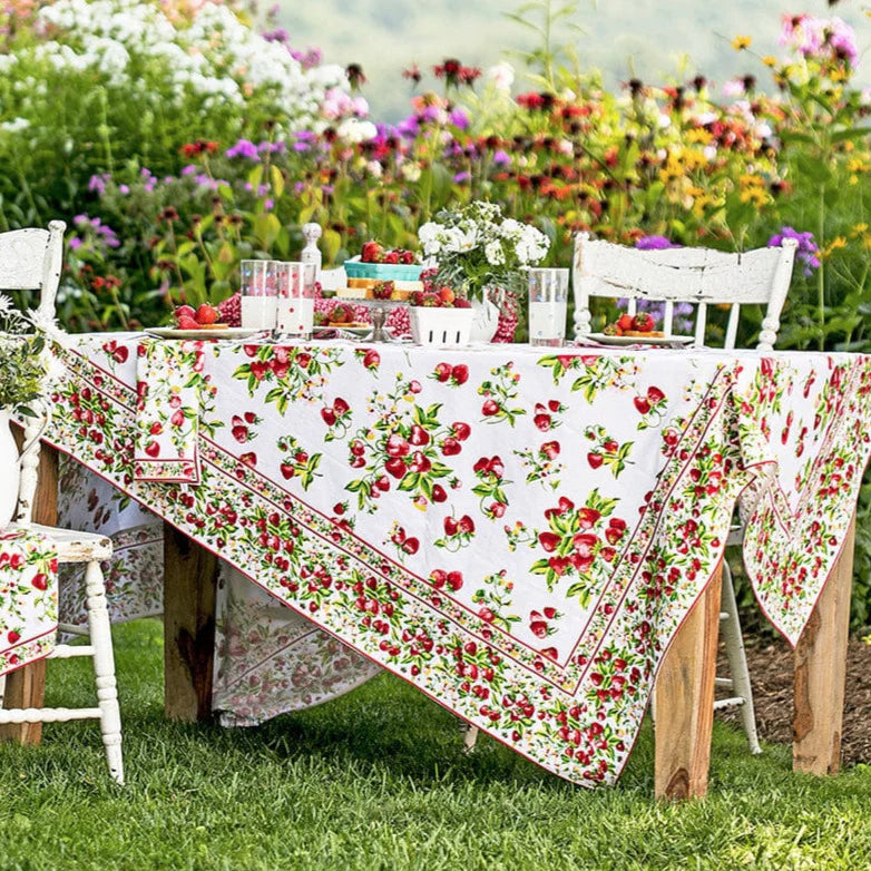 Strawberry Basket Tablecloth | April Cornell
