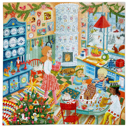 Swedish Holiday Kitchen Puzzle (1000 Piece) | Eeboo