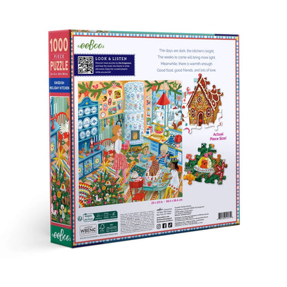 Swedish Holiday Kitchen Puzzle (1000 Piece) | Eeboo