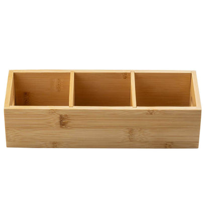 3 Compartment Bamboo Tea Bag Holder | TableCraft