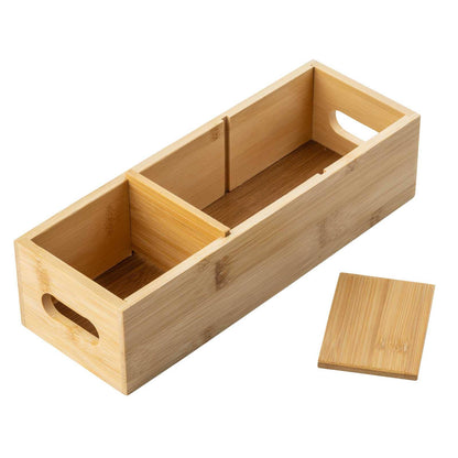 3 Compartment Bamboo Tea Bag Holder | TableCraft