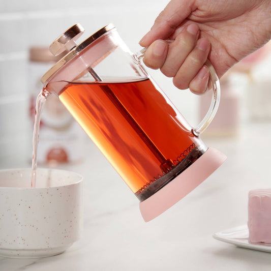 Riley™ Glass Coffee and Tea Press 12oz | Pinky Up