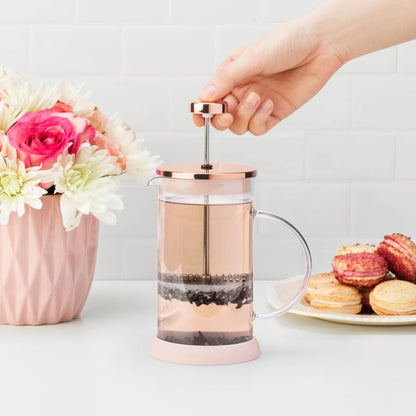 Riley™ Glass Coffee and Tea Press 12oz | Pinky Up
