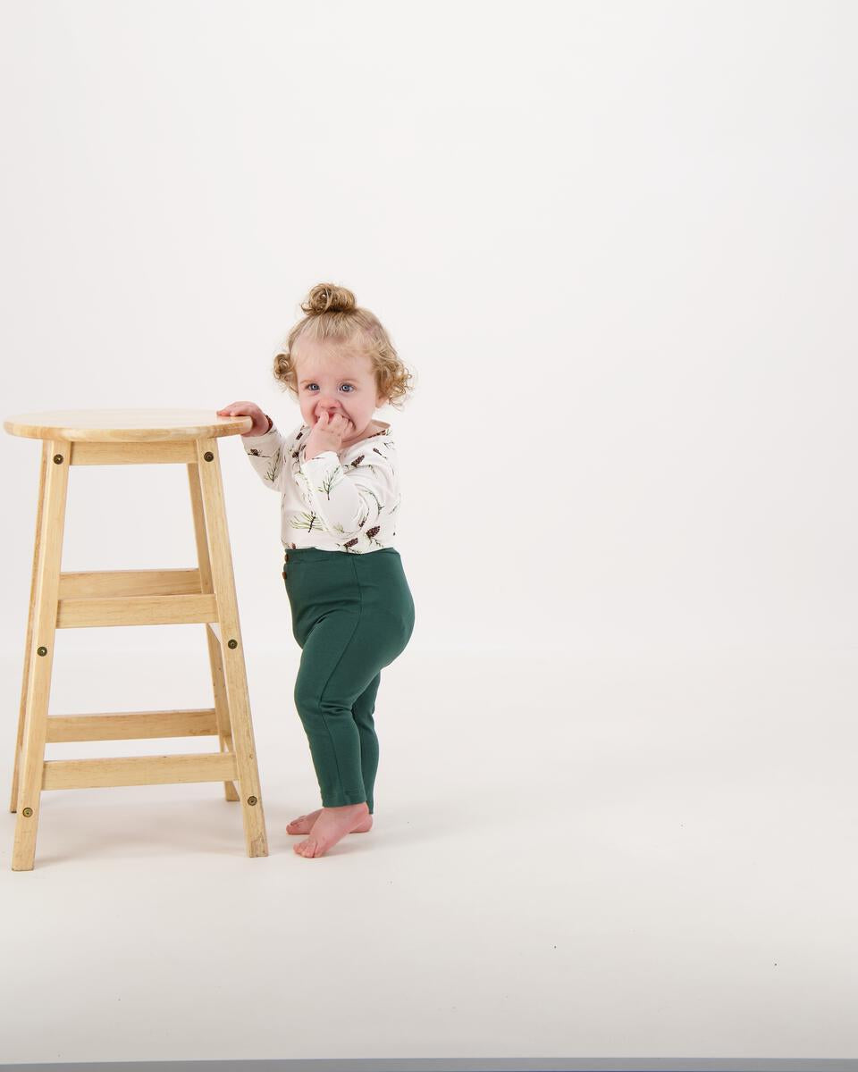 Final Sale Dark Green Leggings | Tickety-Boo