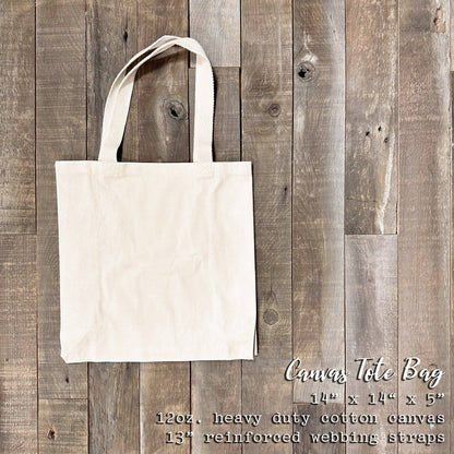 Bucket of Red Apples Tote | Indigo Tangerine