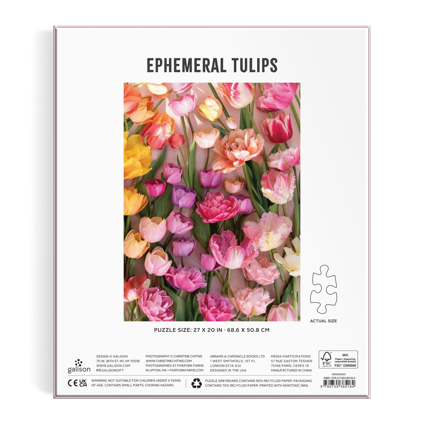 Ephemoral Tulips 1000 pc Puzzle | Galison