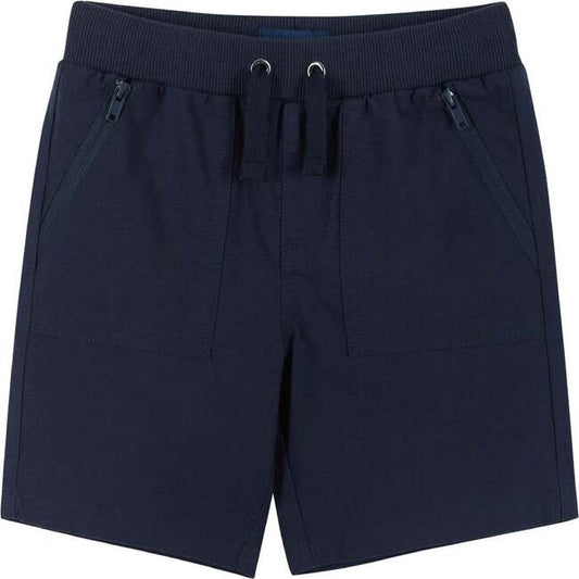 Navy Twill Stretch Shorts | Andy & Evan