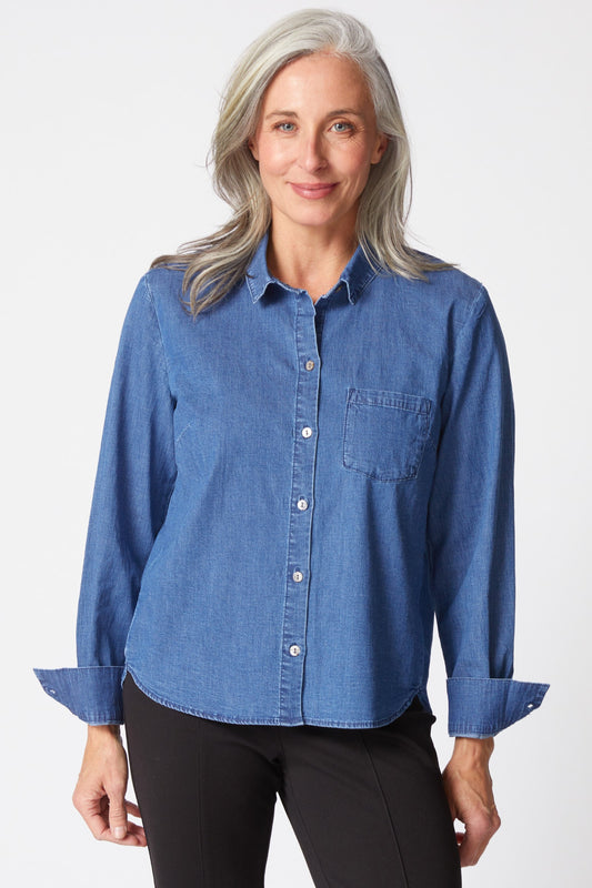 Denim Perfect Travel Shirt | Habitat Clothing
