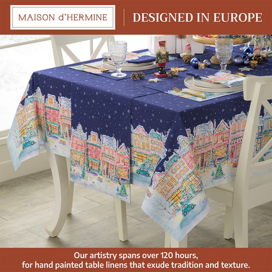 Christmas Market Tablecloth | Maison d'Hermine