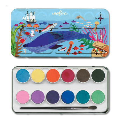 In The Sea Watercolors | Eeboo
