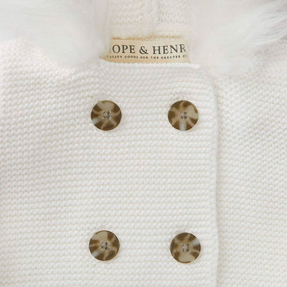 Soft White Faux Fur Hooded Sweater | Hope & Henry