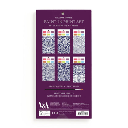 William Morris Paint-In Print Set | Chronicle Books