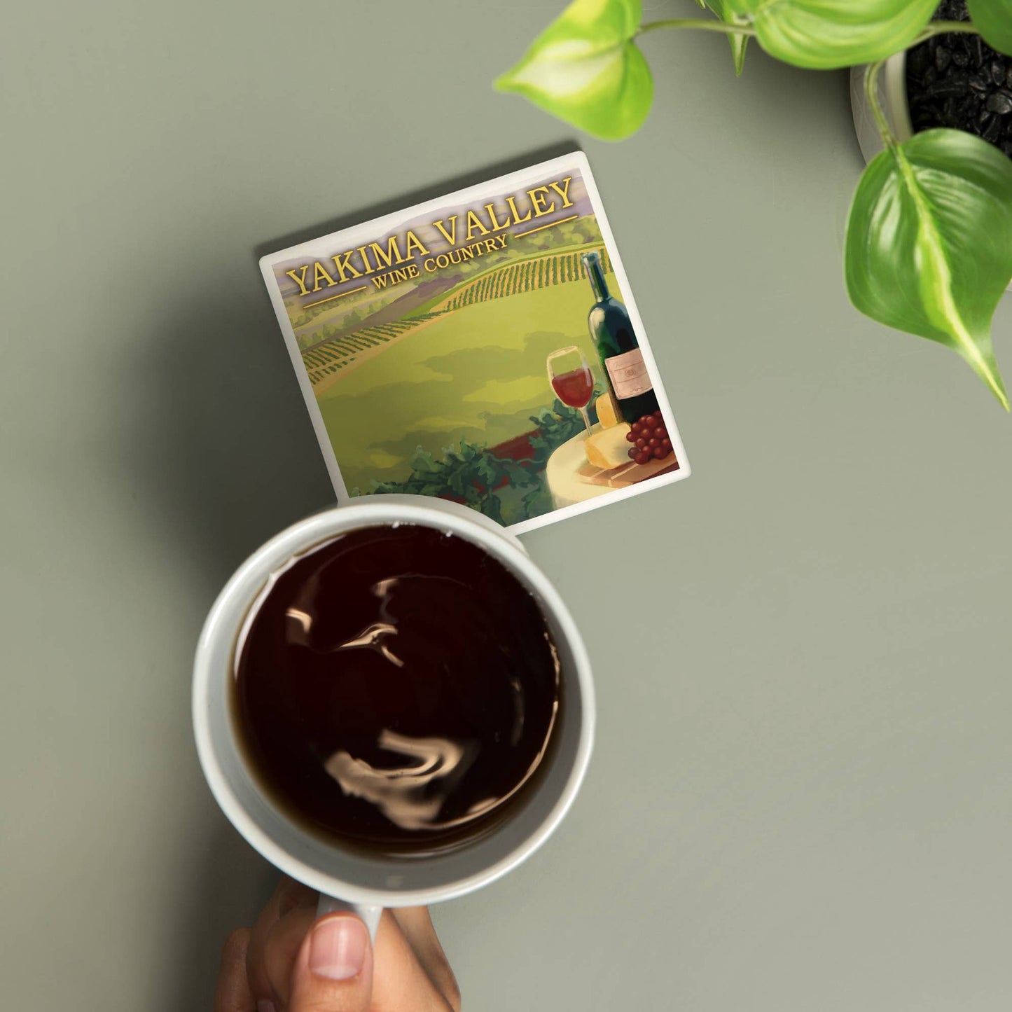 Yakima Valley Wine Country Coaster | Lantern Press