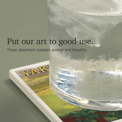 Yakima Valley Wine Country Coaster | Lantern Press