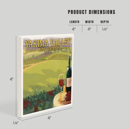 Yakima Valley Wine Country Coaster | Lantern Press