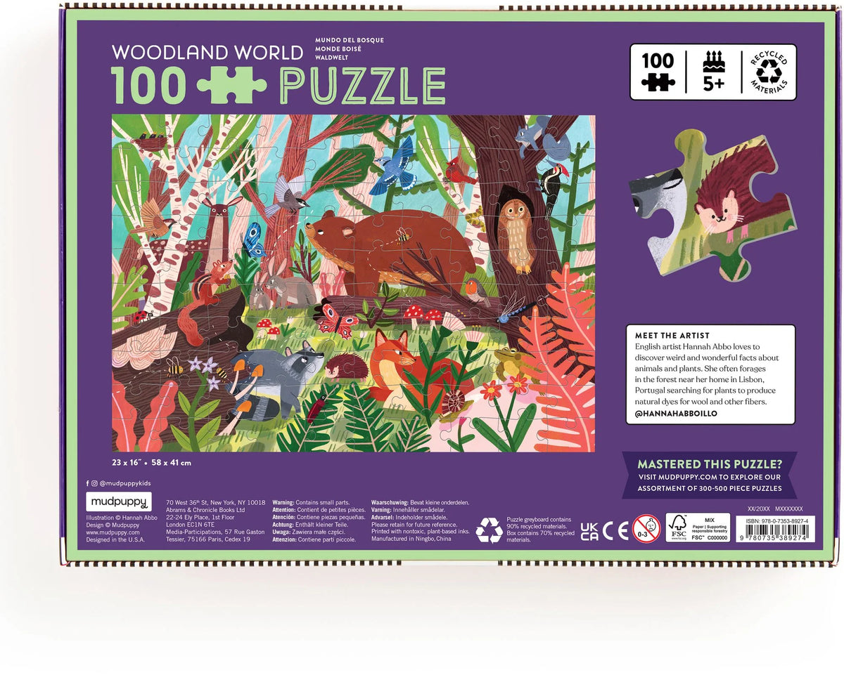 Woodland World Puzzle (100 Piece) | Mudpuppy