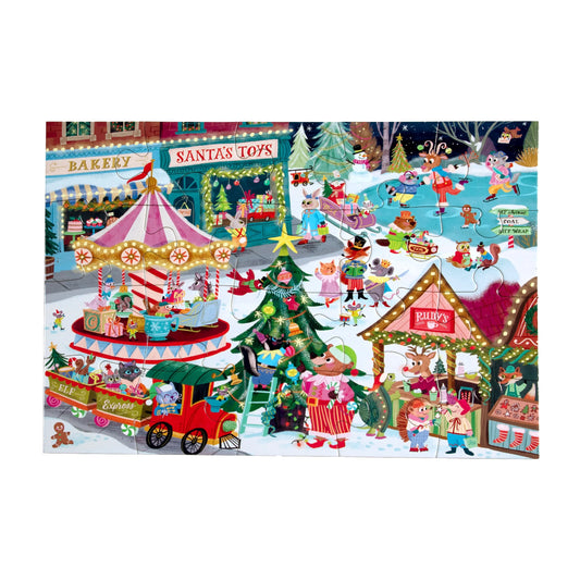 Christmas Village Puzzle (20pc) | Eeboo