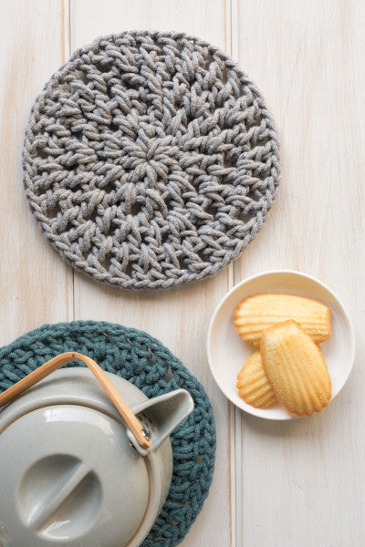 Round Heirloom Knotted Trivet (Various Colors) | Now Designs