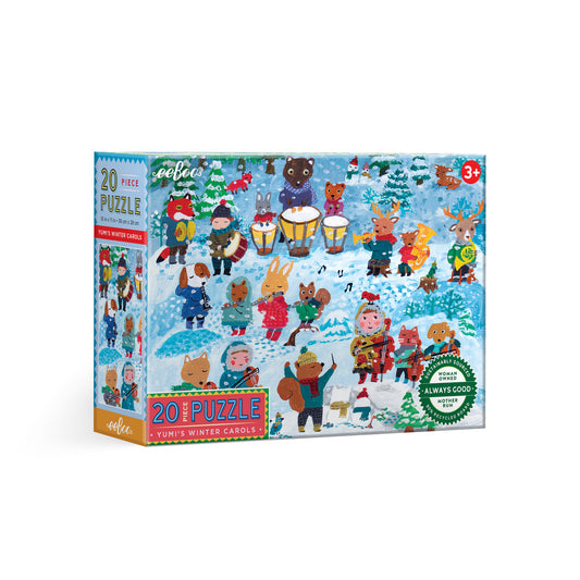 Yumi's Winter Carols Puzzle - 20 Piece | Eeboo