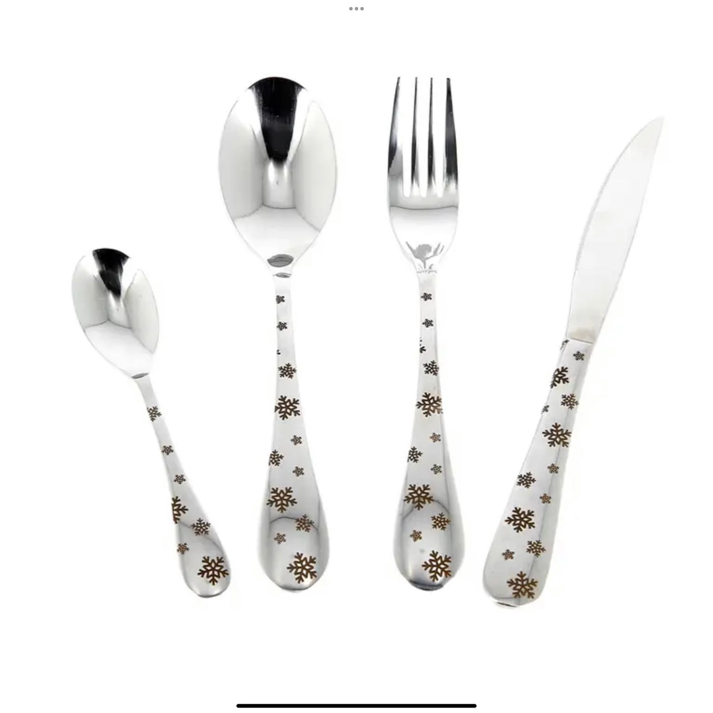 4 Person Engraved Silverware Set | Créations Léonie’s France