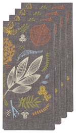 Set of 4 Cloth Napkins Autumn Glow Print | Now Designs