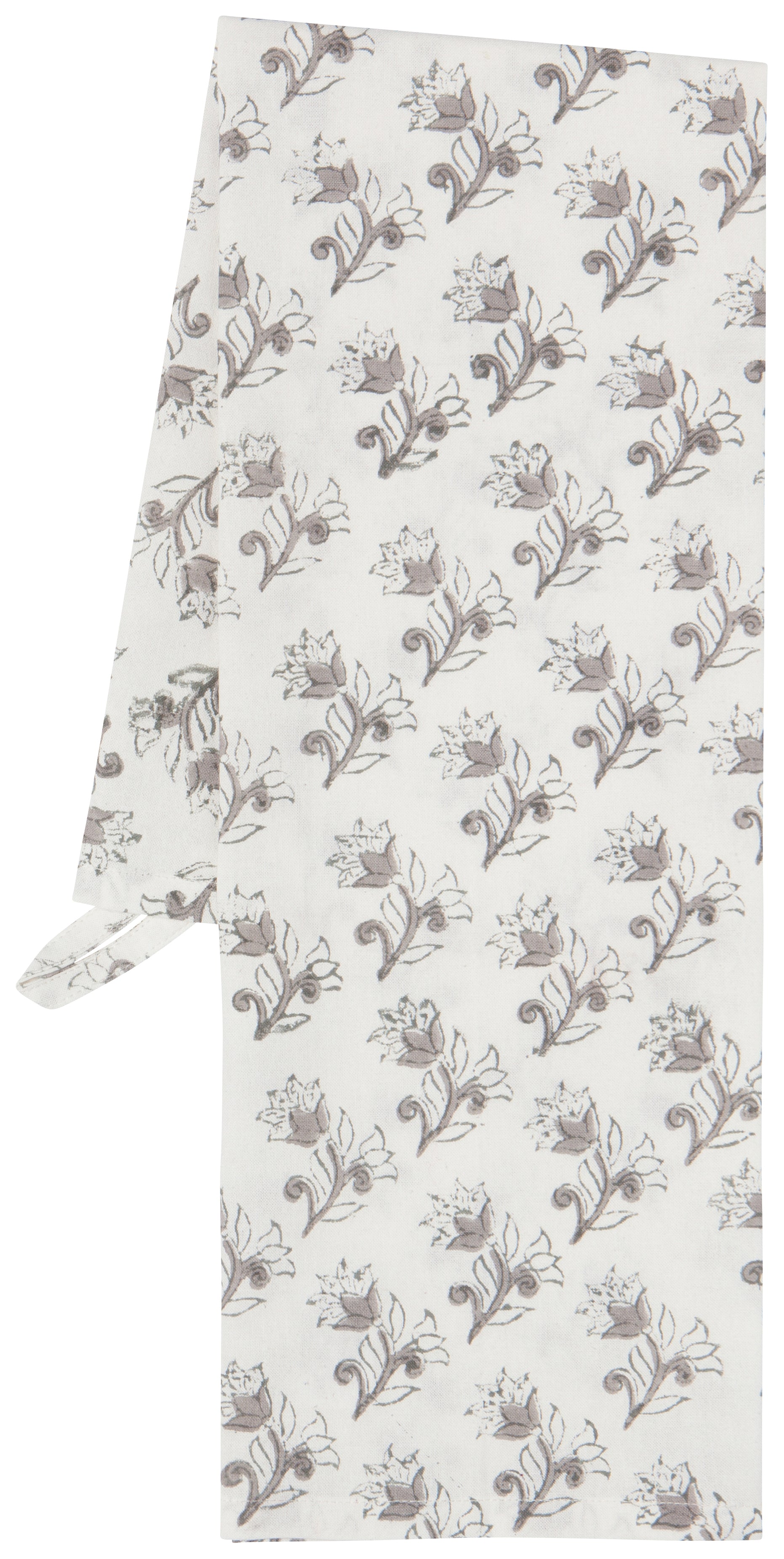 Floret Block Print Tea Towel | Now Designs