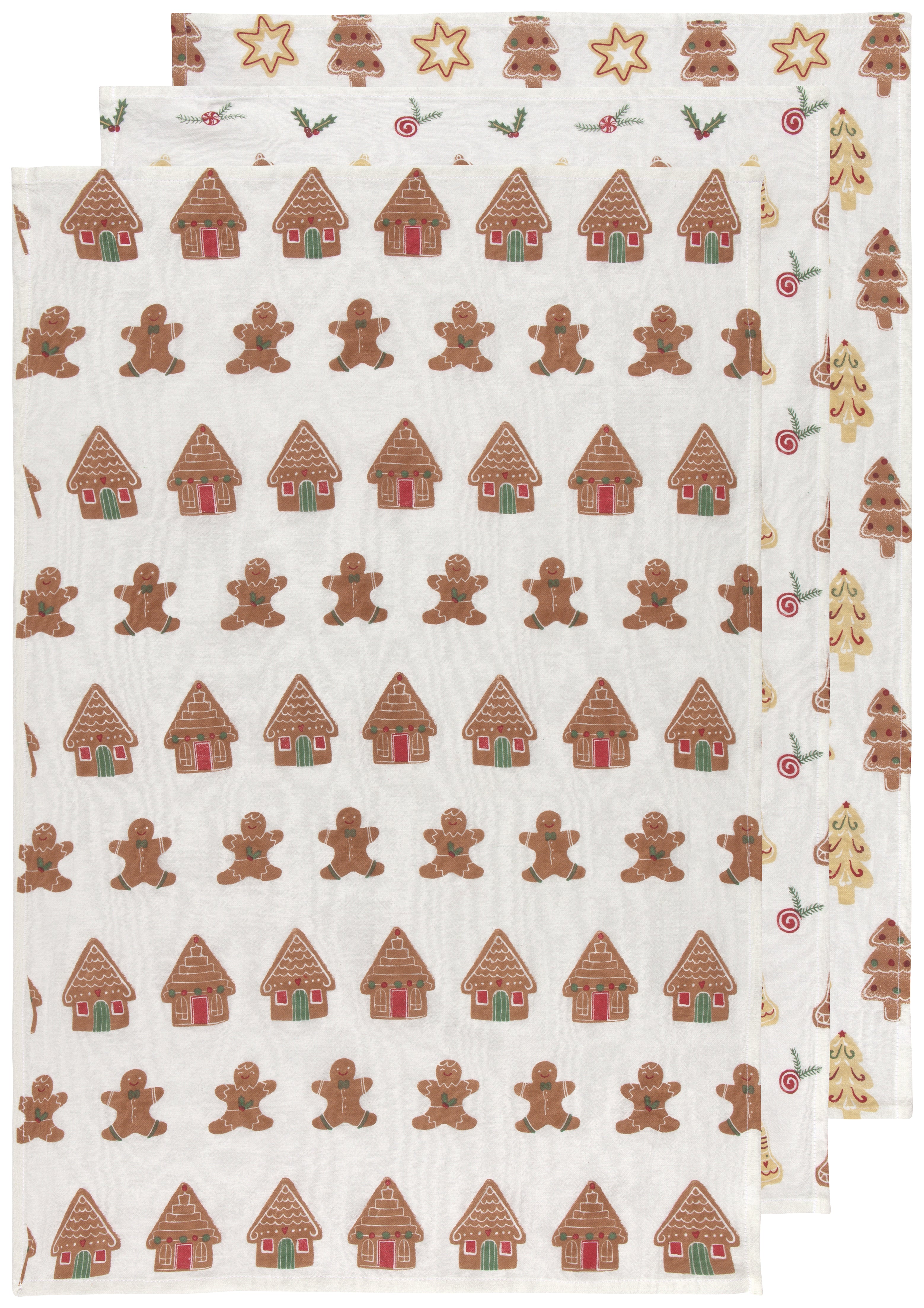 Christmas Cookies Flour sack Kitchen Towel Set of 3 | Now Designs