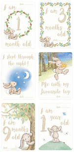 "Baby's First" Bashful Bunny Photo Cards | Jellycat