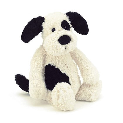 Bashful Black & Cream Puppy | Jellycat