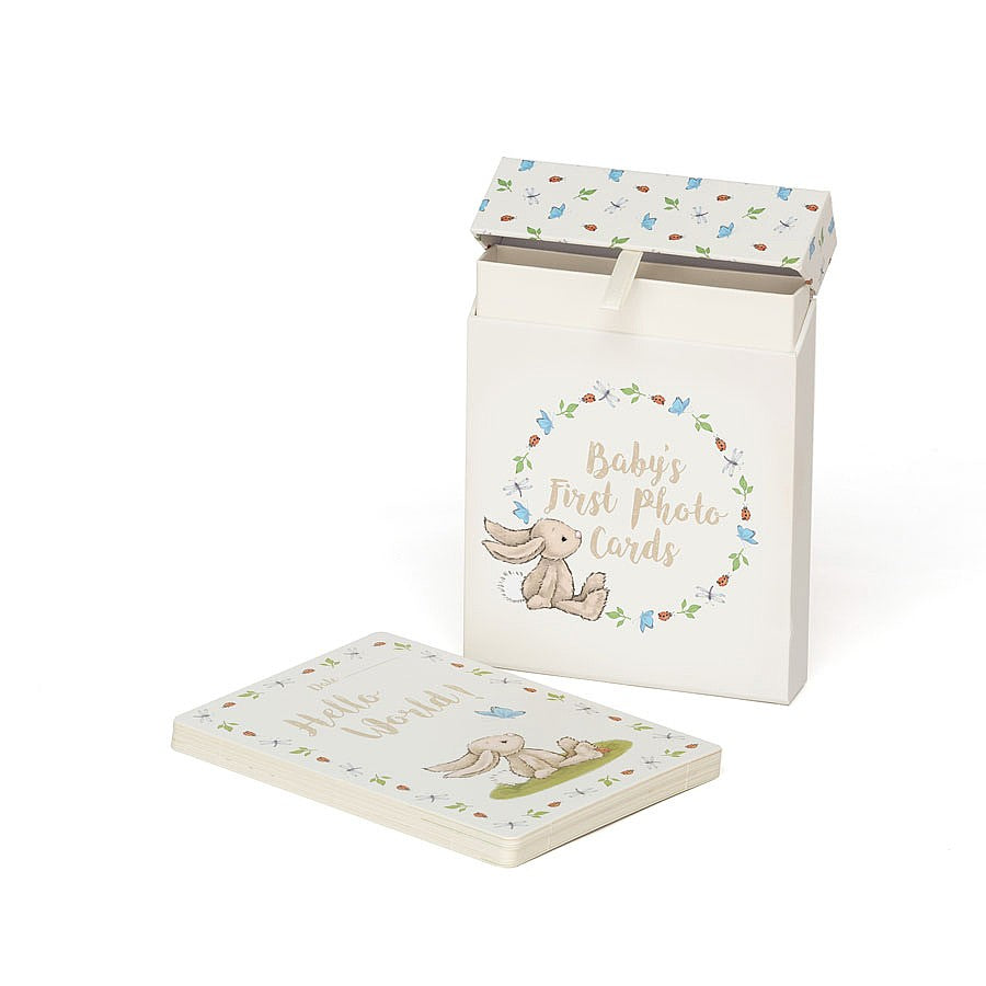 "Baby's First" Bashful Bunny Photo Cards | Jellycat