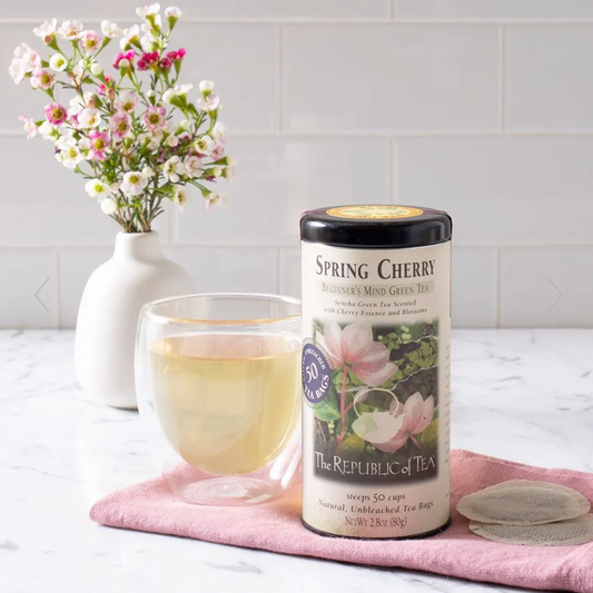 Spring Cherry Green Tea (50 Tea Bags) | Republic of Tea