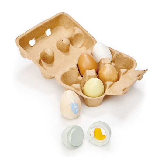 Wooden Eggs | Tender Leaf Toys