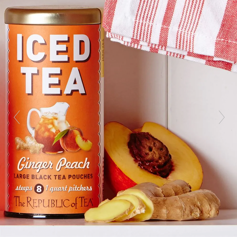 Ginger Peach Black Iced Tea (8 Brew Bags) | Republic of Tea
