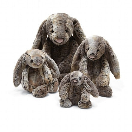 jellycat bashful woodland babe bunny small medium large huge best children's soft toys safe for babies popular plushies softest cuddle high quality comfort item suitable from birth london u.k. Baby shower gift pregnancy rabbit shop local support small business