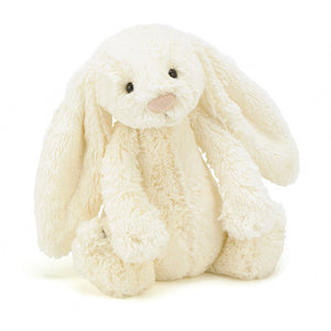 jellycat bashful Creme cream bunny small medium large huge best children's soft toys animals safe for babies popular plushies softest cuddle high quality comfort item suitable from birth london u.k. Baby shower gift pregnancy white ivory off-white eggshell rabbit shop local support small business